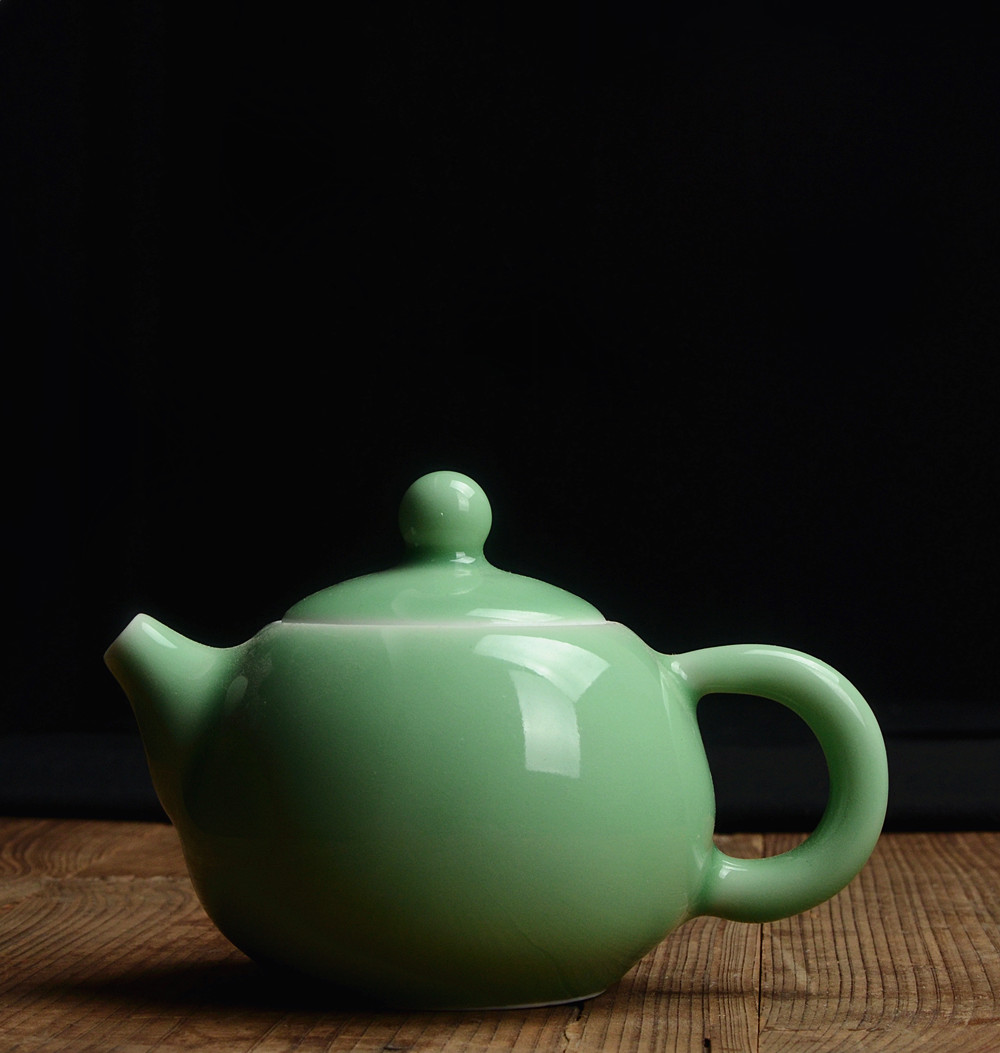 Longquan celadon, small teapot, ice crack glaze, ceramic kungfu teaset, tea pot, about 140ML Onsale~: 4
