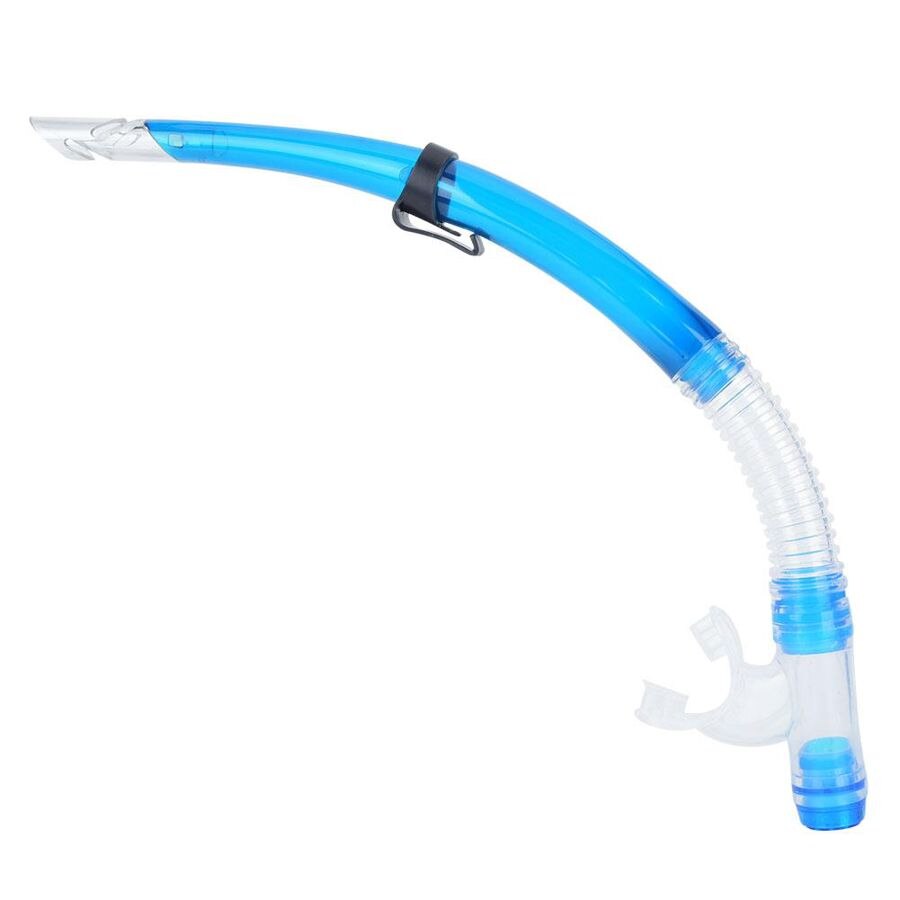 Diving Snorkeling Scuba Breathing Tube Semi-Dry Diving Snorkel Underwater Breathing Air Tube Swimming Equipment: Blue