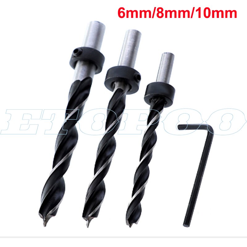 Woodworking Pocket Hole Jig 6/8/10mm Self-centering Vertical Doweling Jig Drill Guide for Locator Hole Puncher Carpentry Tools: Silver