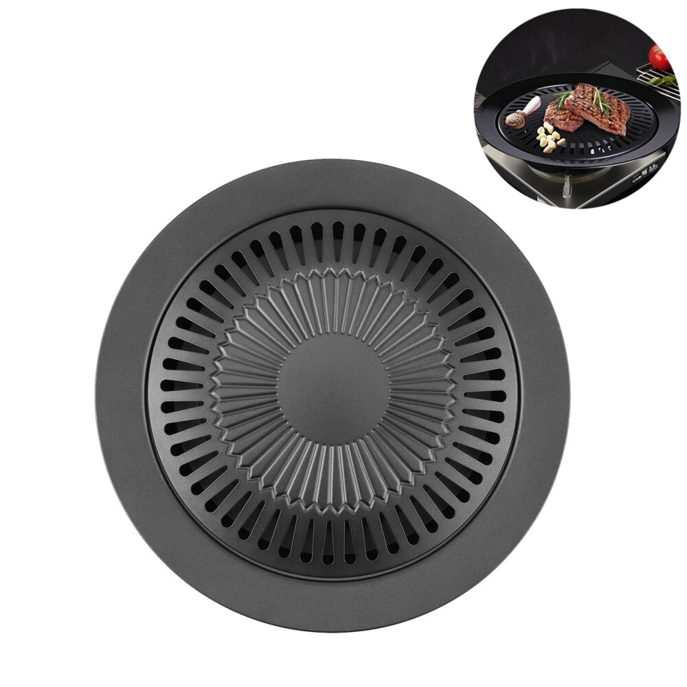 Draagbare Koreaanse Barbecue Lade Outdoor Rookloze Barbecue Grill Anti-aanbak Pan
