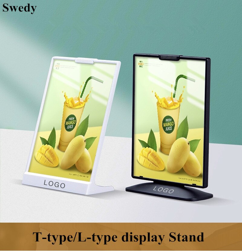 thumbnail image 2 of Sign Holder – L-Shape A4 Acrylic Display Stand, Free Standing & Slanted For Menus, Posters | Restaurant, Office Use 2 of 5