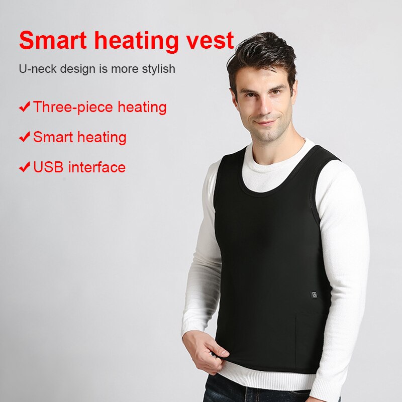 Smart electric heating cloth men and women same style electric heating vest winter smart heating vest Electric vest cross-broder