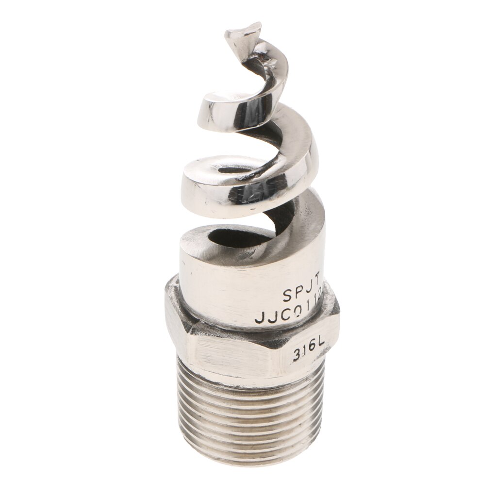 Spiral Jet Cone Atomization Spray Nozzle 1 Inch Stainless Steel 316