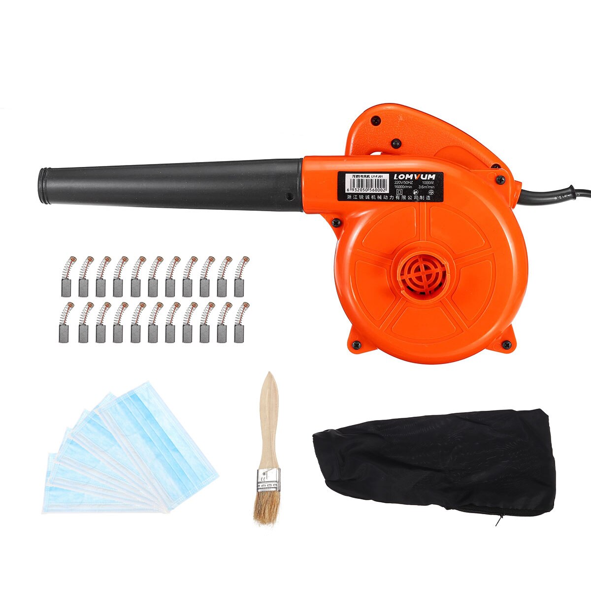 1000W 220V soplador de aire eléctrico soplador de aire aspirador soplador de polvo de recolección de polvo 2 en 1 limpiador de colector de polvo de ordenador