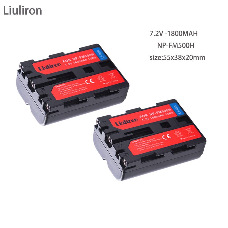 2x batterier np -fm500h np  fm500h batteri för sony alpha  a58 dslr -a350 a 300/a350/a450/a500/a550/a560/a580/a700/a99/a850 slt -a57: 2 batterier