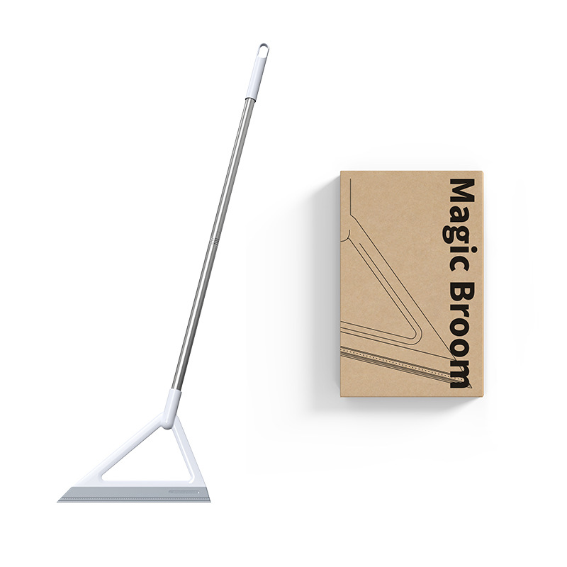 BEAUTYBIGBANG Magic Wiping Sweeper Bezem Vloerveger voor Reiniging Lange Handled Scrub Borstel voor Douche Cleaner Borstel Raamwisser Telescopische Stofdoek Glaswisser Vloerveger Swivel Veeger