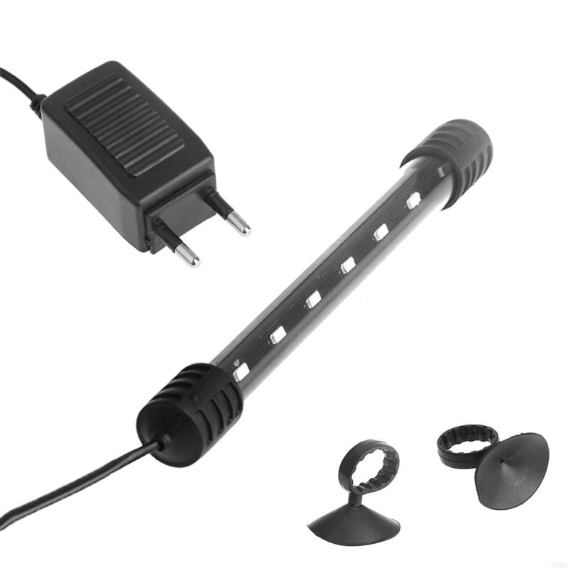 Akvarium led-lys for fisk til nedsenkbare lys vanntett 14.6in/6w 6.7in/3: Hvit