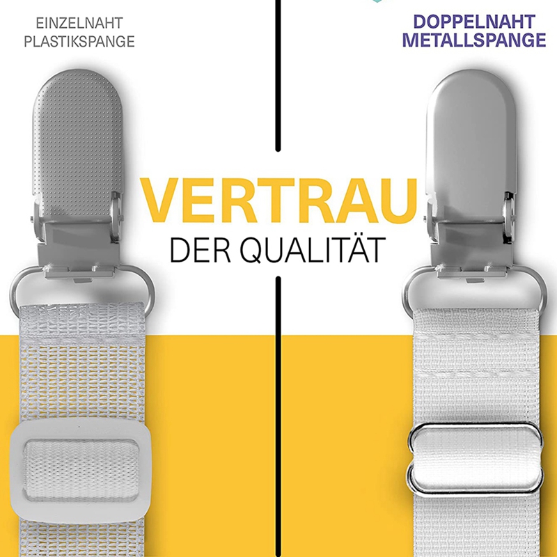 Napinacz prześcieradła, regulowany robić prześcieradła bez zmarszczek (8 sztuk), elastyczny napinacz arkuszy premia z metalowy klips