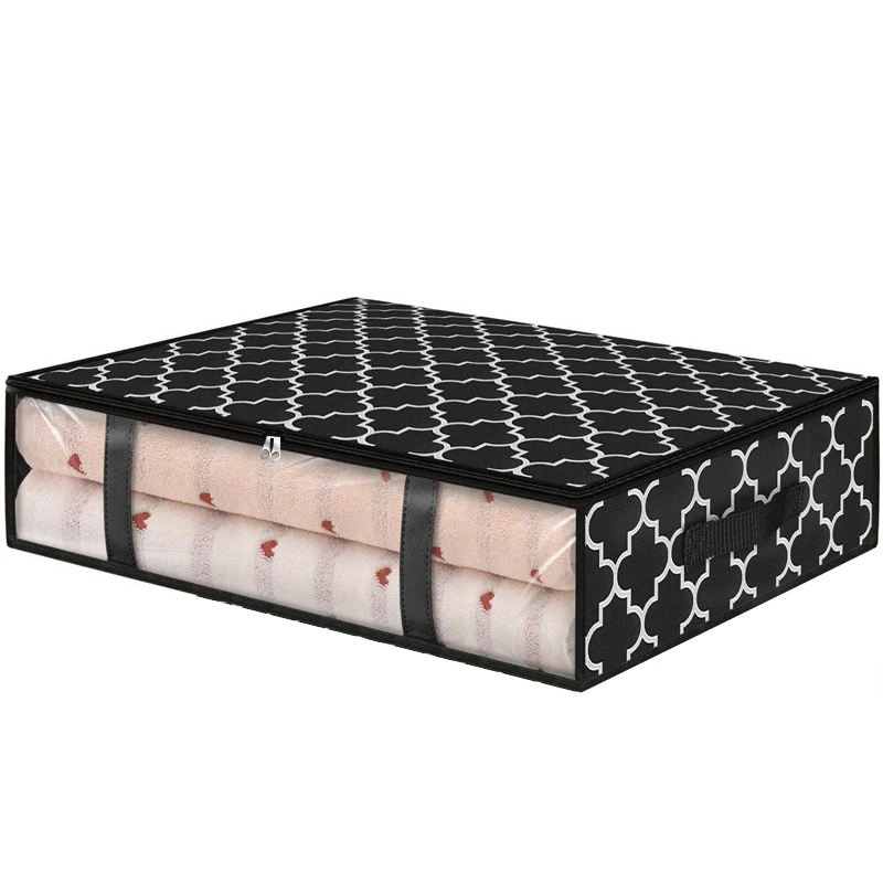 1/3/5PCS Kleding Opbergtas Deken Verpakking Zak Opvouwbare Geweven Opbergtas Onderbed Kleding Organizer stofdichte Opbergtas: XXL / Licht Groen
