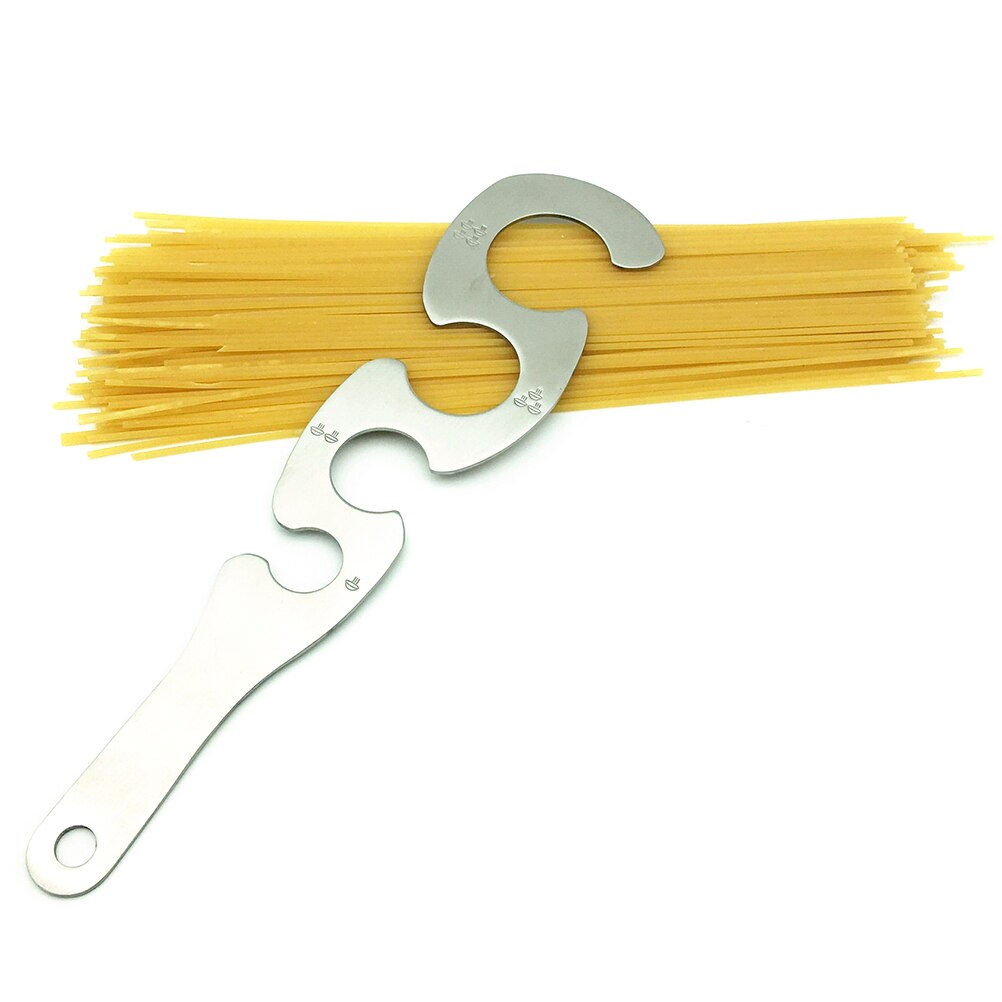 4-Gaten Rvs Spaghetti Measurer S-Vormige Spaghetti Heerser Handig Duurzaam Keuken Koken Gadgets Koken Levert