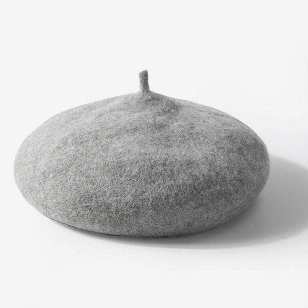 Baby Stuff Accessoires Wol Leuke Baret Meisje Stevige Baretten Herfst Winter Baby Warm Hoed Schilder Hoed Haar Props VOOR 2-5T: Light gray