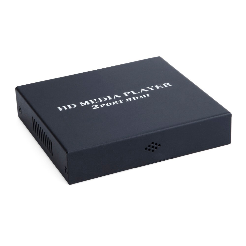 Nouveauté JEDX MP026 multimédia Mini HDMI 1080 P lecteur multimédia Full HD MKV RM SD USB SDHC MMC avec 2 Ports HDMI VGA AV lecture automatique