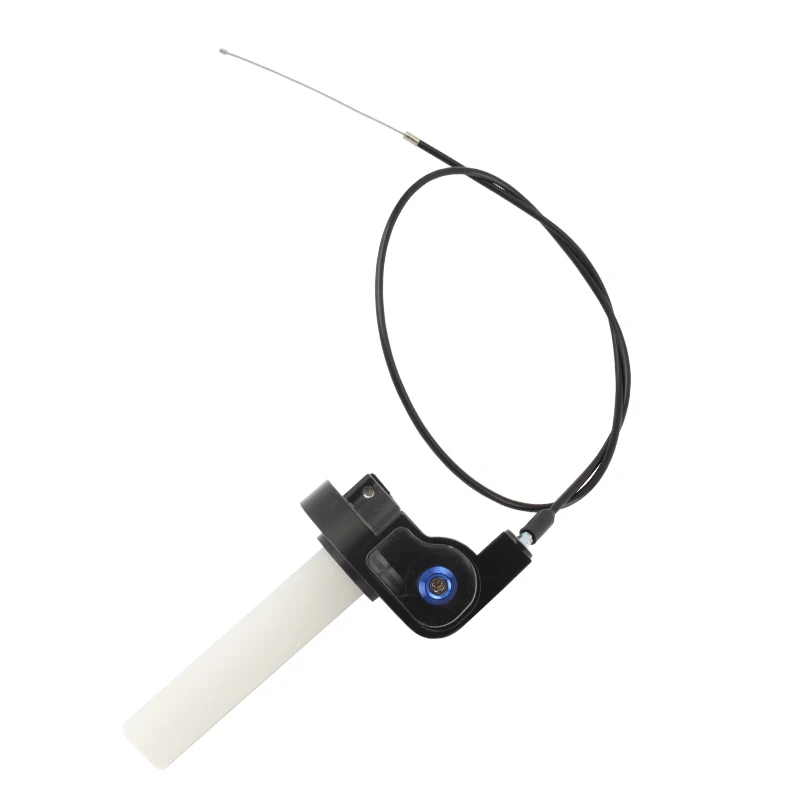 22mm Aluminum Handle Throttle Grip Hand Grips 1/4 Quick Twist Gas throttle Settle With Throttle Cable For Dirt Pit Bike: Brown