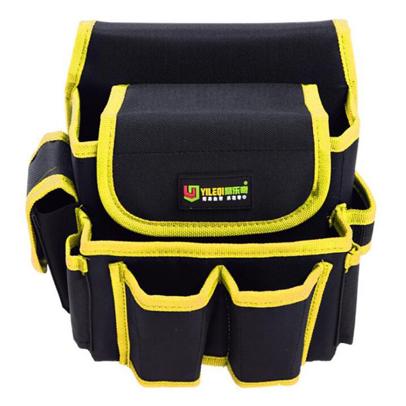 Heavy Duty Tool Pouch with Adjustable Belt Electrician Waist Tool Bag Tool Pouch Drill Hammer Storage Waist Pocket Bag Carpenter