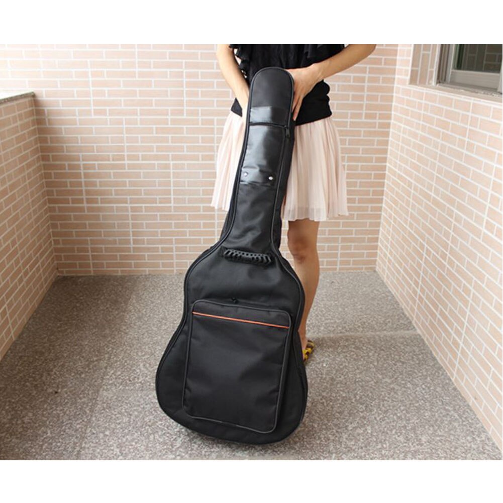 Tragbare 38-41 Zoll Akustische Klassische Gitarre Tasche Doppel Gurte Gepolstert Verdicken Weiche Fall Gitarren Rucksack MS88