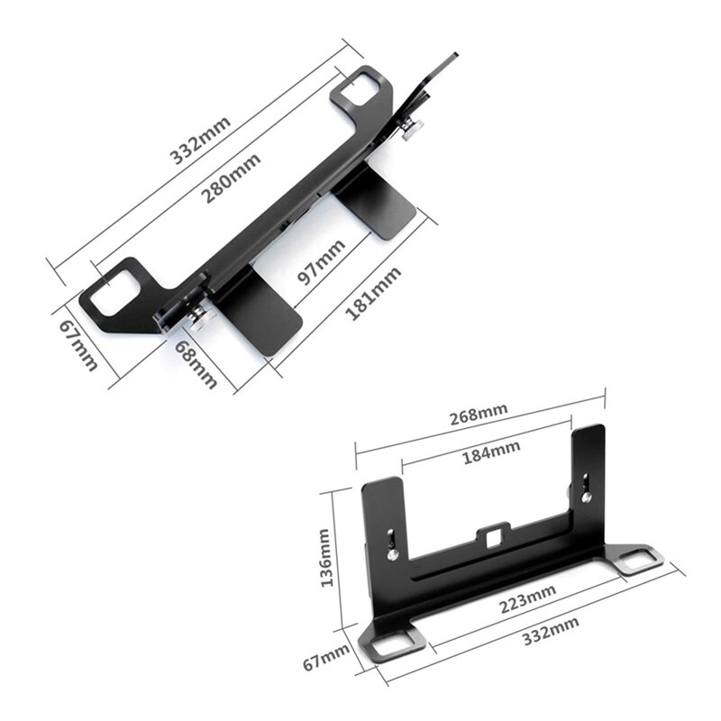 ALWAYSME Sedan Car Child Safety Seat Mount Bracket, Steel Latch For ISOFIX Belt Connector