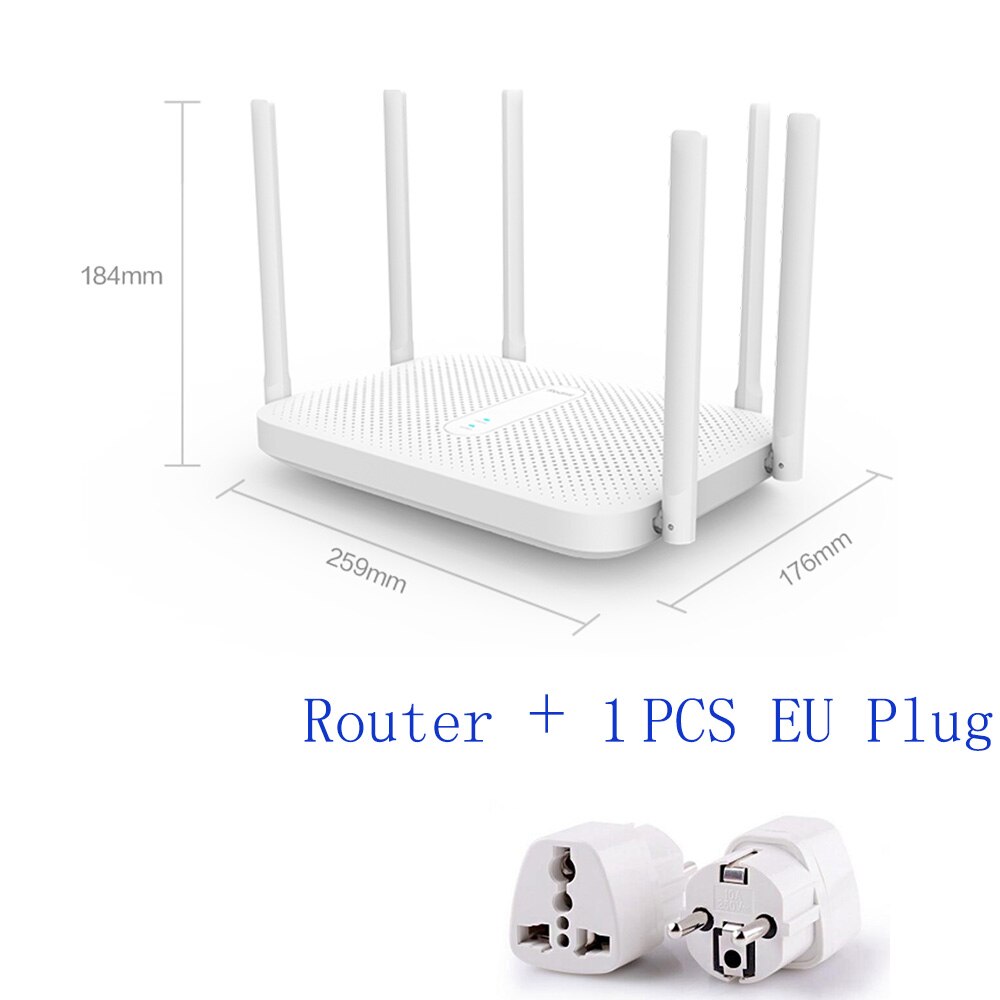 Originele Xiaomi Redmi AC2100 Router AC2100 2.4G 5.0Ghz 128Mb Ram 2033Mbps Wireless Router Wifi Repeater Werk met Mijia App: eu plug