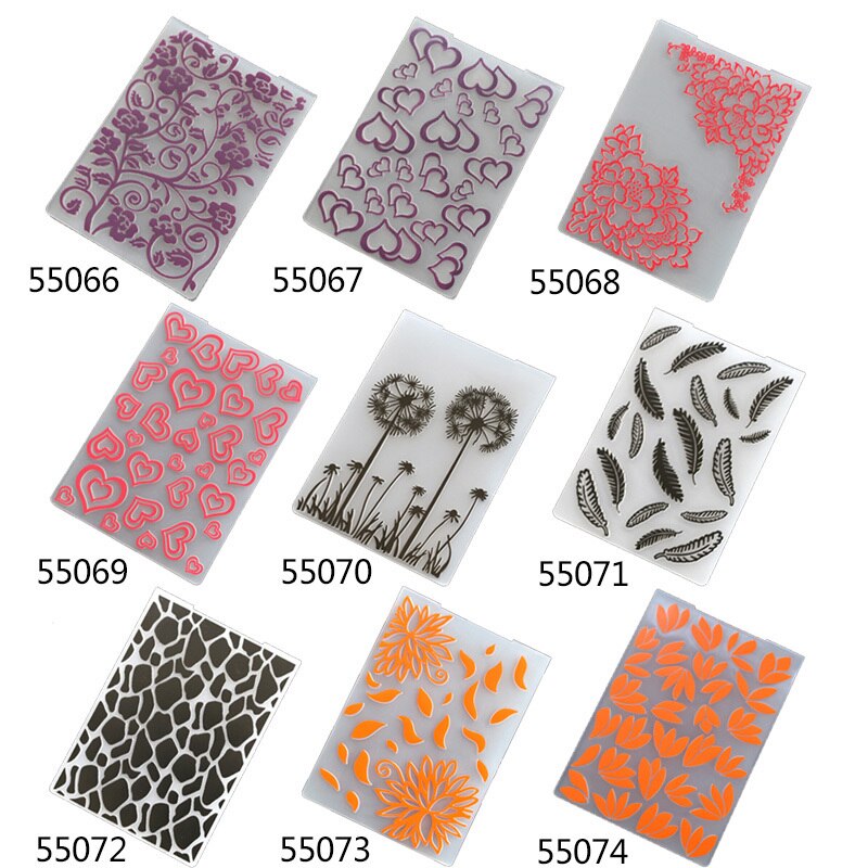 Plastic Embossing Folder For Scrapbook DIY Album Card Tool Plastic Template Stamp Card Making Decoration