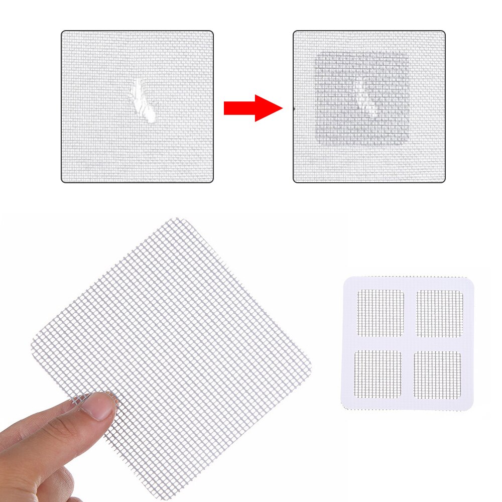 3/6Pcs Raam En Deur Scherm Reparatie Patch Lijm Reparatieset Venster Tool Bonding Patches Anti-Sticker gaas Deur Klamboe