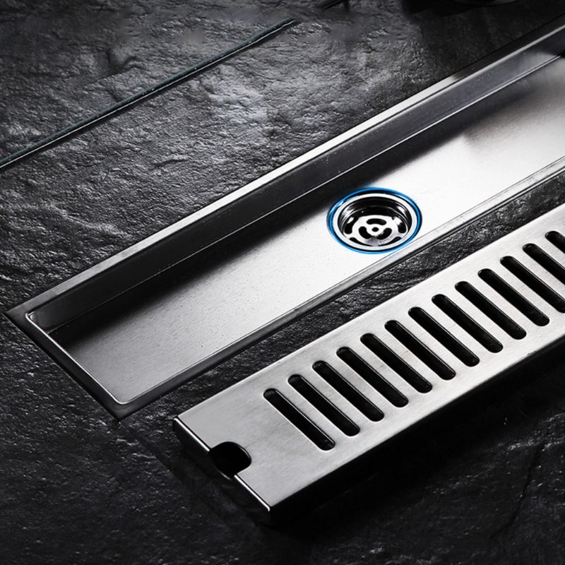 1Set 304 Stainless Steel Floor Drain Bathroom Shower Long Drainage Square Large Floor Drains Cover Roof