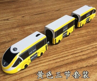 Magnetic RRC EMU train Toy wooden track Brio track combination electric RRC locomotive compatible magnetic train: TTO23