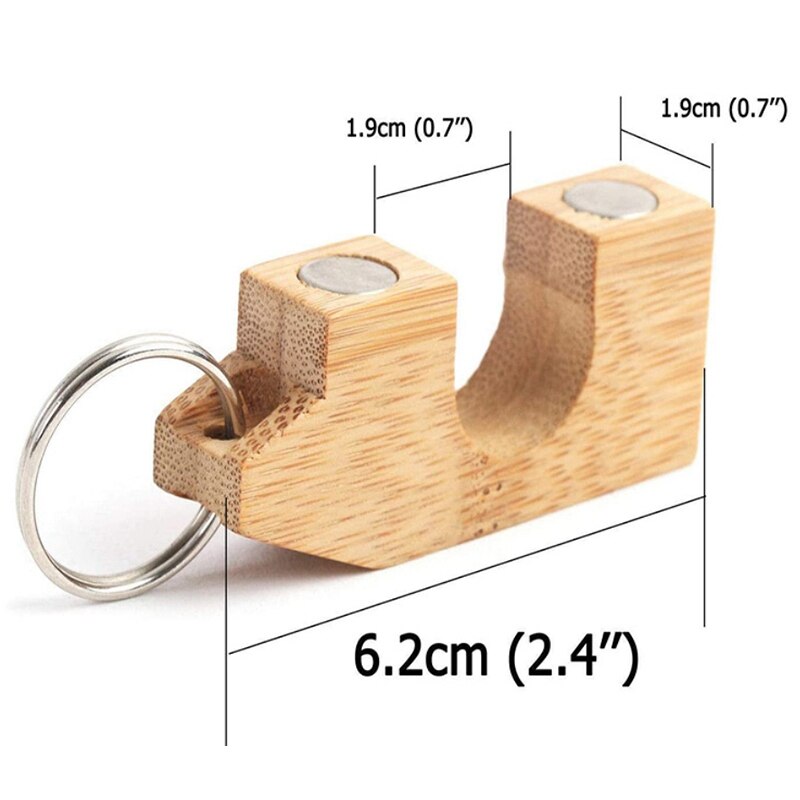 1 pièces Lot Portable bambou mouche pêche magnétique canne garde canne à pêche support