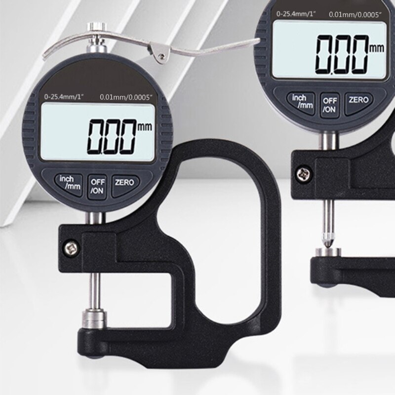 Electronic Micrometer Digital Dial Thickness Gauge with LCD Display Inch/Metric Calipers 0-1&quot; / 0-25mm Gauge 0.00004&quot;