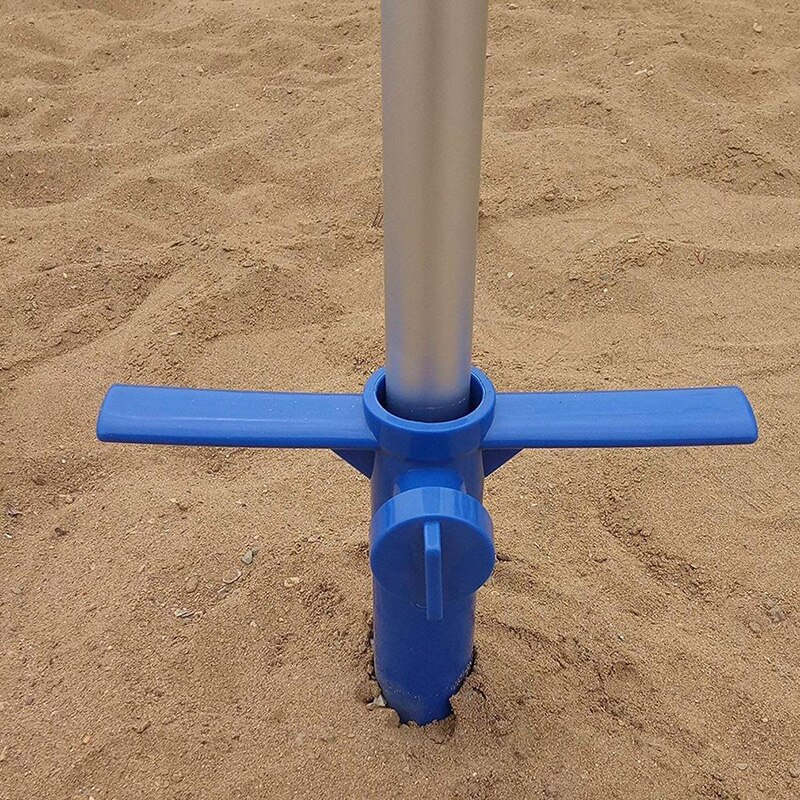 Beach Umbrella Sand Anchor Stand Holder 3-Tier Screw Hook Nail Four Legs Hooks Garden Umbrella Plastic Four Prongs Hanger