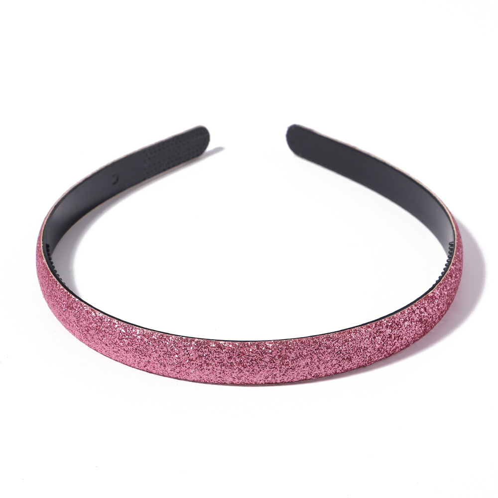 Macaron Sparkly Headbands Hairband Children Shining Head Hoop for Girls Brimmed Glitter Headdress Sweet Simple Hair Accessories