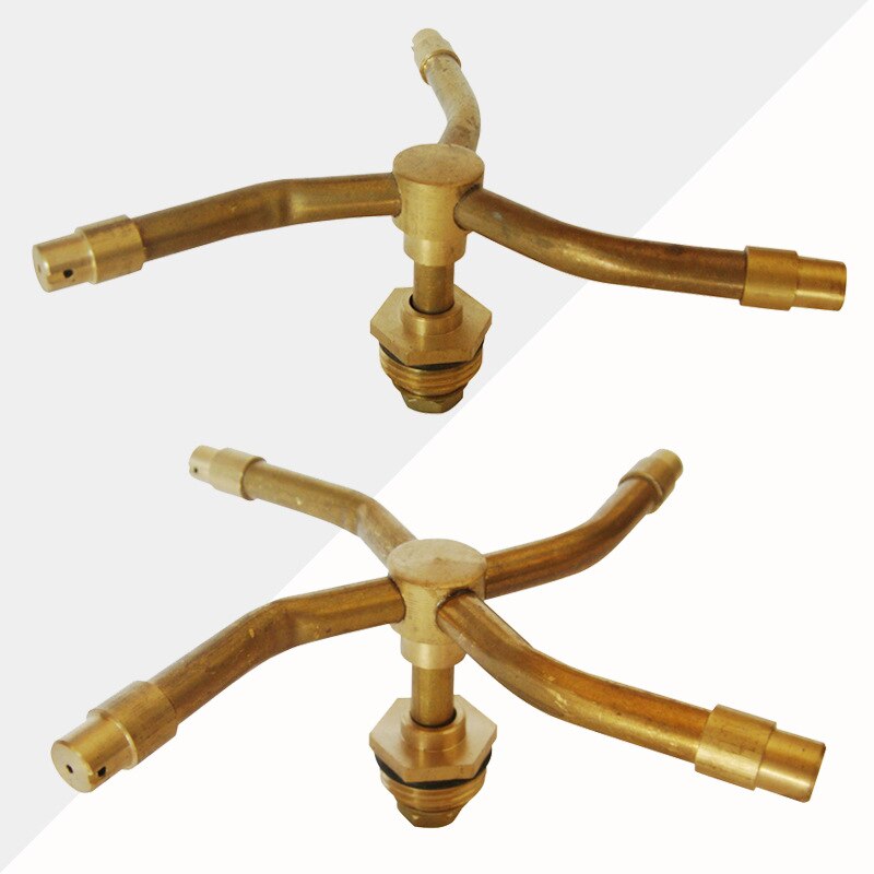 3/4 ramię miedziany zraszacz obrotowy automatyczny zraszacz na trawnik ogrodowy zraszacze wodne podlewanie nawadnianie narzędzie robić ogrodu domowego