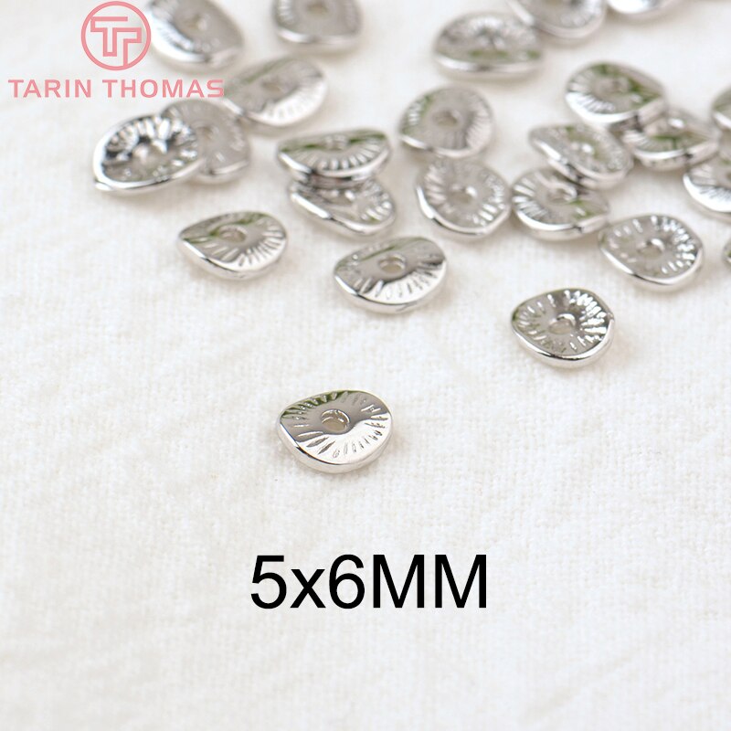 (3471)50PCS 5x6MM 8x9MM 9x10MM 24K pozłacane mosiężne koraliki dystansowe koraliki czapki wysokiej jakości biżuteria Diy Akcesoria: Czerwony