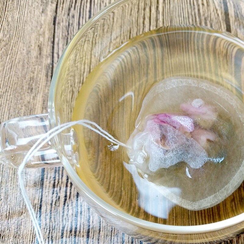 Tea Bags, 500PCS Disposable Empty Tea Bags Tea Infuser Drawstring Teabags Natural Material Tea Bags for Loose Leaf Herbs Teas