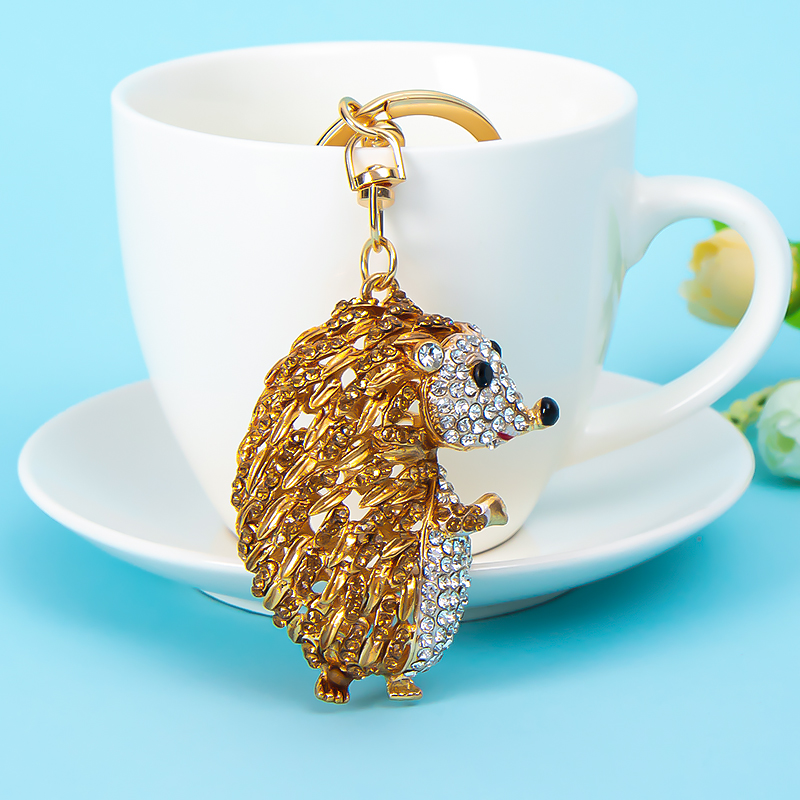 Egel Speelgoed Sleutelhanger Ring Hanger Knuffel Dier sleutelhanger Auto Tas Prachtige Kleine Hanger Paar Sleutelhanger: green