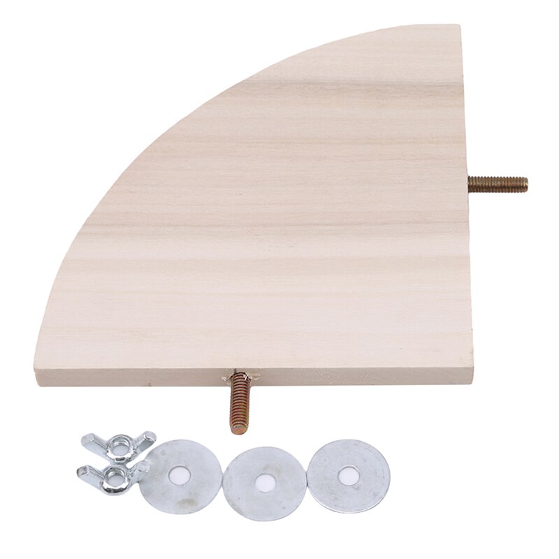 Perchero de madera con plataforma para pájaros y loros, estante para juguetes de hámster, rama para jaula de pájaros, suministros para mascotas de 3 tamaños, , 1 unidad: medium