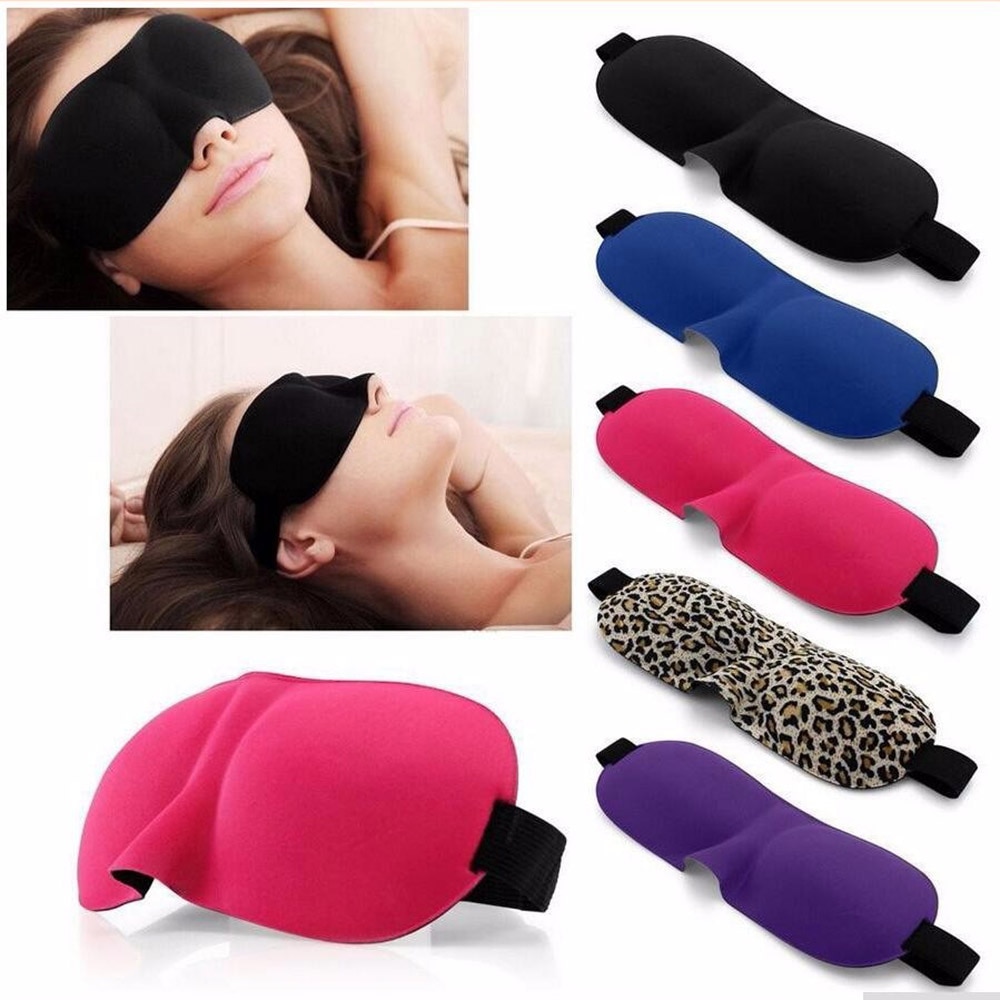 1Pcs 3D Eye Mask Shade Cover Rest Sleep Eyepatch Blindfold Shield Travel Sleeping Aid