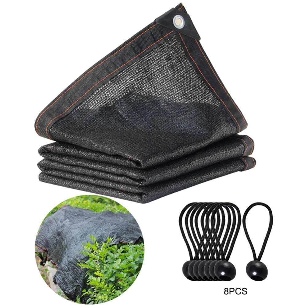 Cortina bloqueadora solar resistente a los rayos Uv, Red de tela negra para jardín, lona de malla para invernadero, flores, Jade, Red de sombreado, suministros de jardín