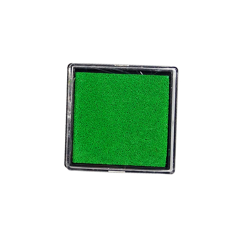 50 Stks/partij Mini Stempel Stempelkussen Kleur Inkt Pad Stempelkussen Voor Diy Stempelen Werk Vingerafdruk Stempelkussen: green 3.8cm