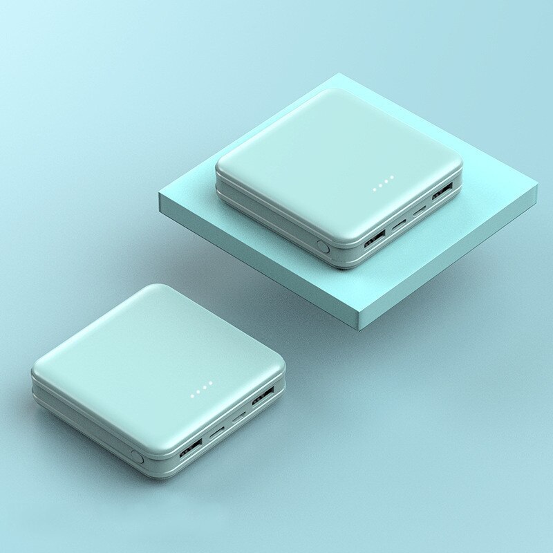 Mini Energie Bank 30000mAh Tragbare Quadratische Batterie Anzeige draussen Reise Schnelle praktisch Ladegerät für Xiaomi Samsung: Blau
