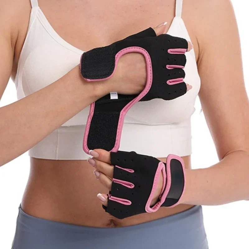 Männer Frauen Fitness Handschuhe Gewichtheben Fitnessstudio Radfahren Yoga Bodybuilding Ausbildung Dünne Sommer Atmungsaktive Nicht-Unterhose Halbe Finger Handschuhe