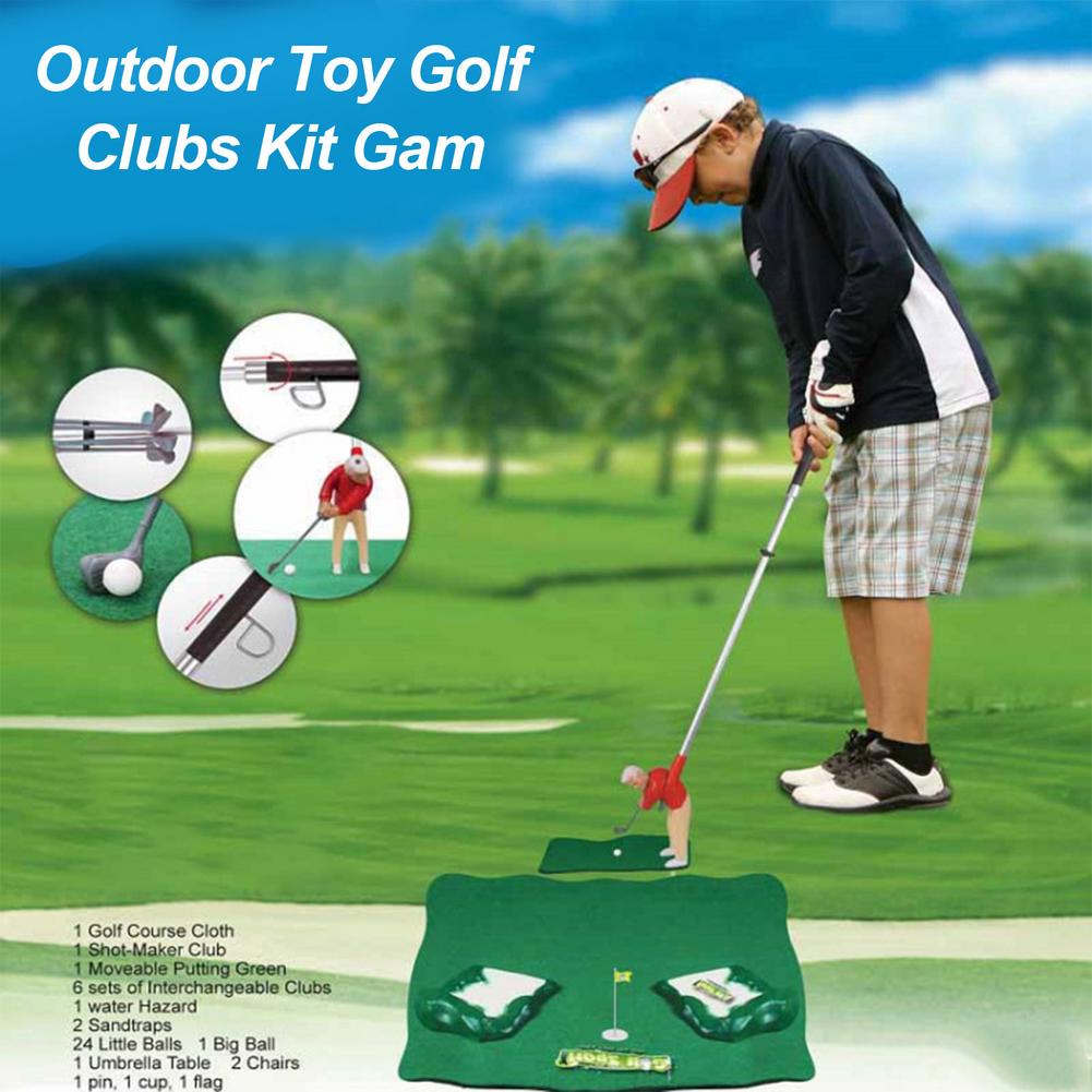Mini indendørs golfspillerpakke forældre-børn interaktionslegetøj
