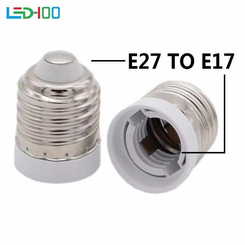 Vuurvast Materiaal Lampvoet E27 naar E17 Adapter Conversie Socket E27 naar E17 Lamphouder Converter