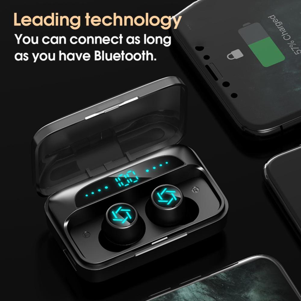 Bluetooth 5.0 Tws Draadloze Koptelefoon Cvc 8.0 Ruisonderdrukking Hifi 9D Stereo Draadloze Oordopjes Gaming Sport Bluetooth Oortelefoon