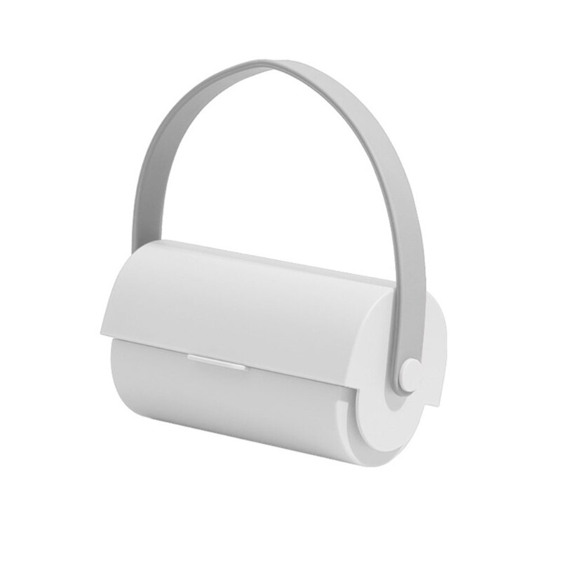 066E Sticky Paper Roller with Lanyard Super Sticky Pet Hair Remover Dust Removal Lint: White