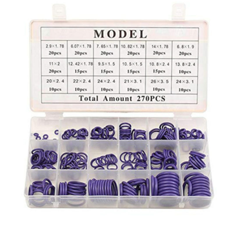 270pcs rubber ring automotive airconditioning compressor afdichtring duurzaam O-ring automotive afdichting element: STYLE02