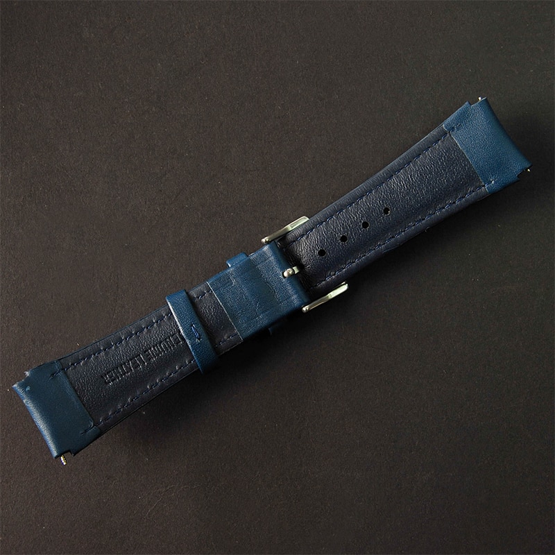 Replacement for Citizen 23mm AT8020-03L H800-S081165 Blue Angels Leather Band Strap