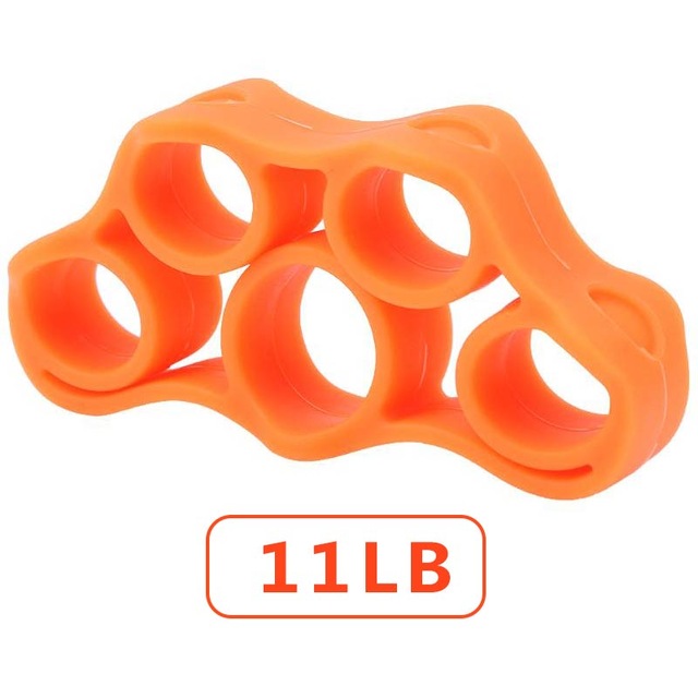 Ejercitador de mano extensor de dedos, ejercitador de muñeca, entrenador de dedos, gimnasio, simulador de guitarra, entrenador de dedos, Piano, ejercicio de agarre de mano: Orange A