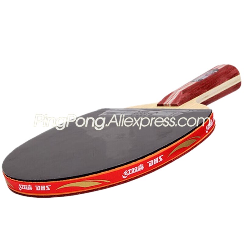 Raquette de Tennis de Table 4 étoiles DHS 4002 avec caoutchouc (ouragan 3) batte de Ping-Pong 4 étoiles DHS d'origine