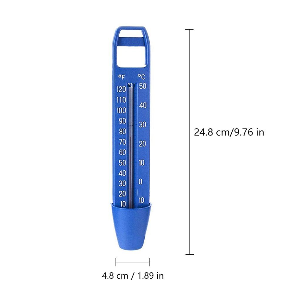 Svømmebasseng flytetermometer praktisk multifunksjonelt badekar slitesterk bærbar abs vanntemperaturmåler: L