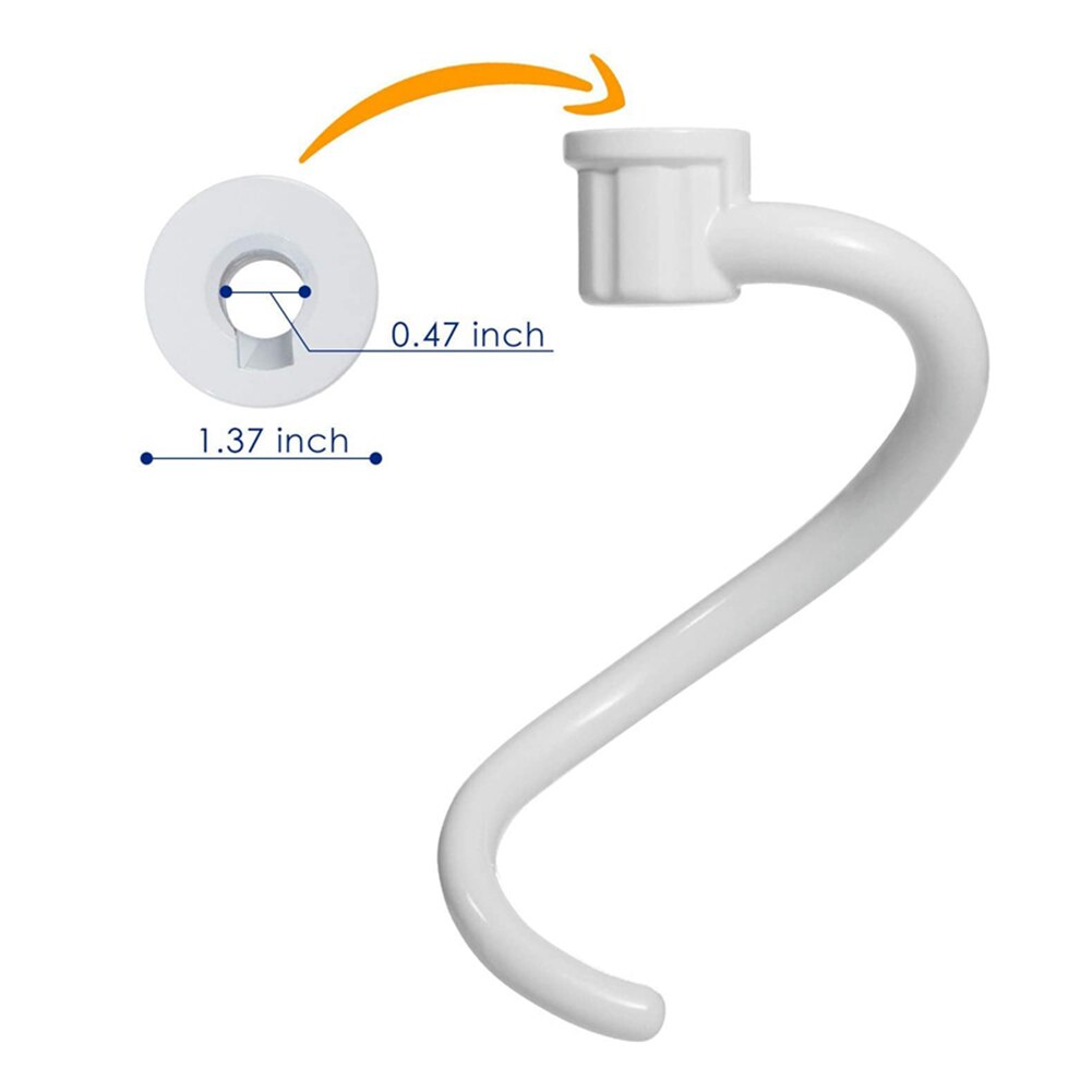 Metalen Spiraal Gecoat Deeg Haak Vervangend Onderdeel Voor Kitchenaid 6QT Stand Mixer Dit Product Beoogt Bespaart U Zowel De tijd En