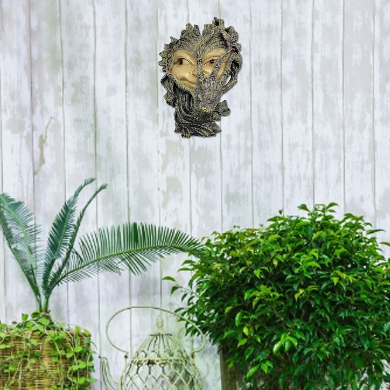 Garden Statue Resin Art-Whimsical Tree Sculpture Garden Statue Decor Excellent Artwork For Garden Decor